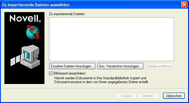 Dialogfeld "Zu importierende Dateien auswhlen"