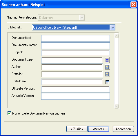 Dialogfeld "Suchen anhand Beispiel"