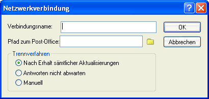 Dialogfeld "Netzwerkverbindung"