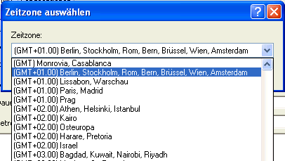 Dialogfeld "Zeitzone auswhlen"
