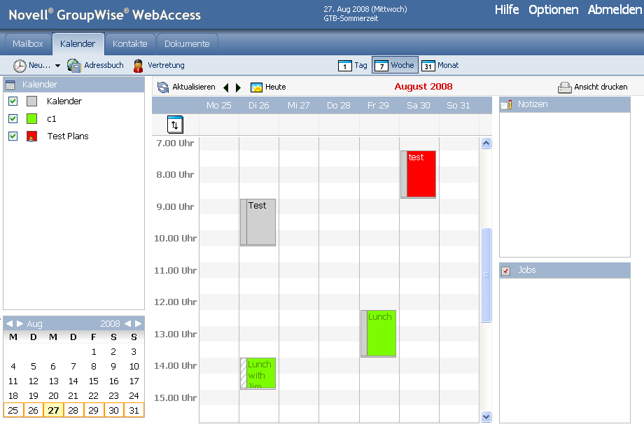 Layout "Kalenderwoche"