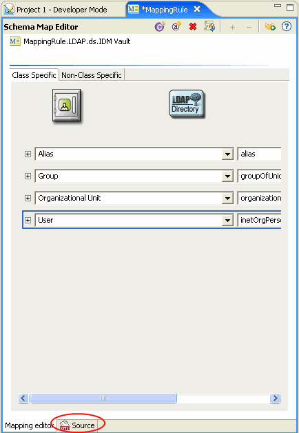 Description: Schema Mapping Policy Source