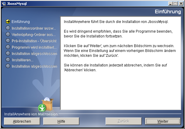 JbossMysql – Einführung