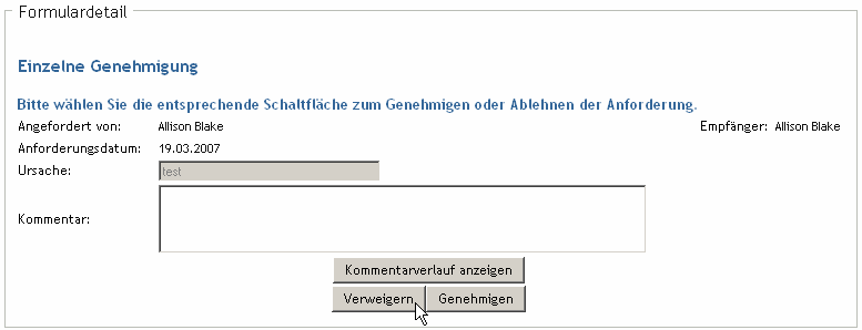 Schaltfläche „Verweigern“ 