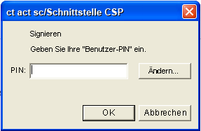 PIN-Bildschirm 