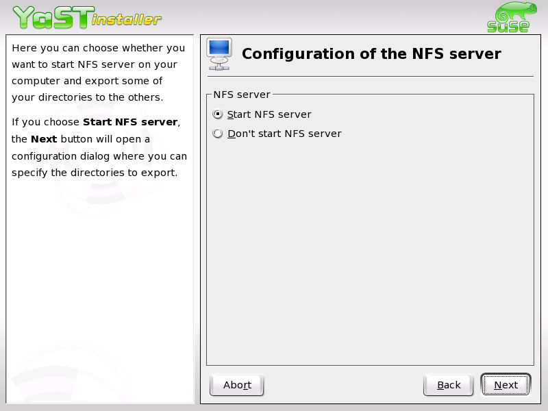 NFS Server Configuration Tool