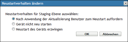 Dialogfeld "Neustartverhalten ändern"