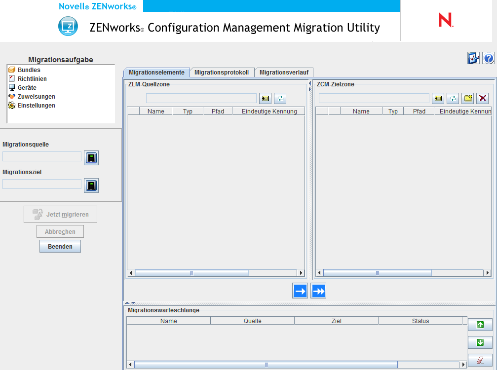 Migrationskonsole