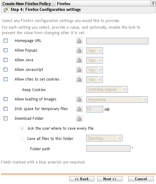 Seite „Firefox-Konfigurationseinstellungen“