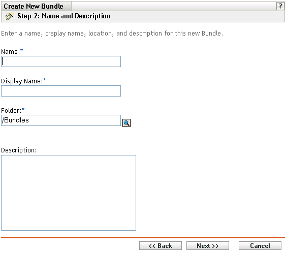 Schritt 2: Seite „Name und Beschreibung“