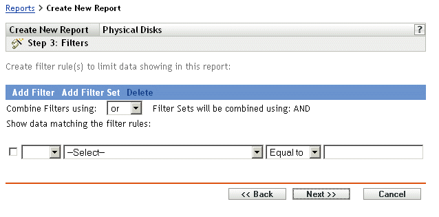 Schritt 3: Seite „Filter“