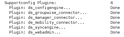 Data Synchronizer plug-ins for the supportconfig utility