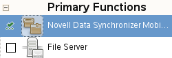 Primary Functions list