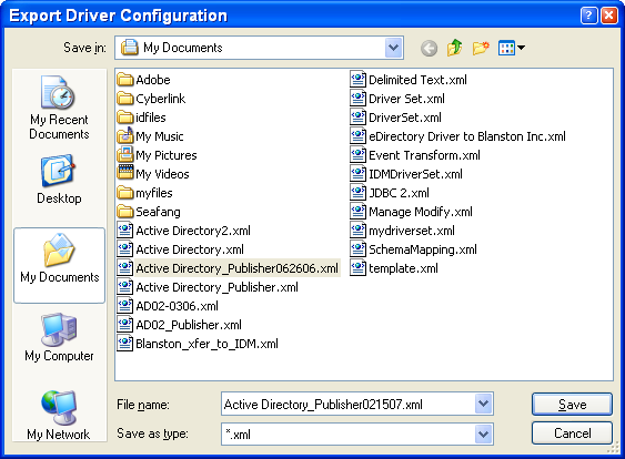 Designating where to place the files