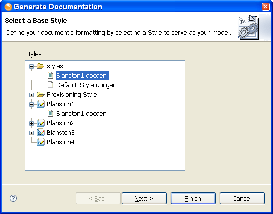 Placing a .docgen File in the Styles Library