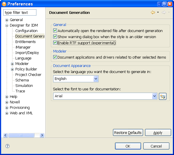 Enabling RTF Formatting in DocGen