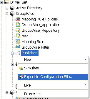 Exporting from the Modeler view