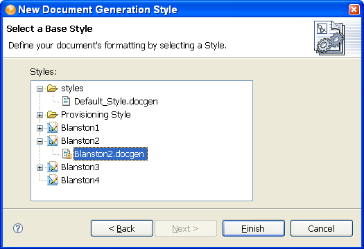 Selecting a Base Style