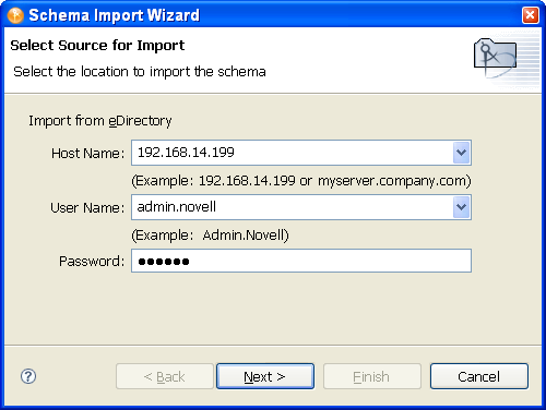 Importing a schema