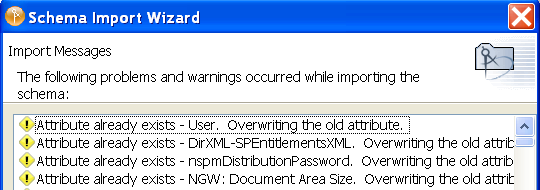 Errors and warnings