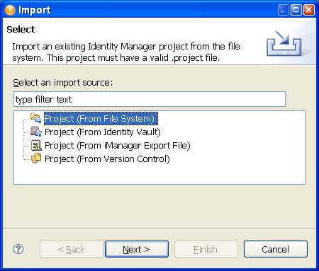 Importing from the file system