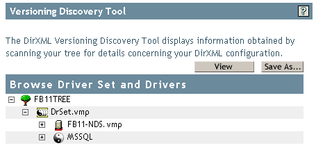 An unexpanded view of servers and drivers in a tree