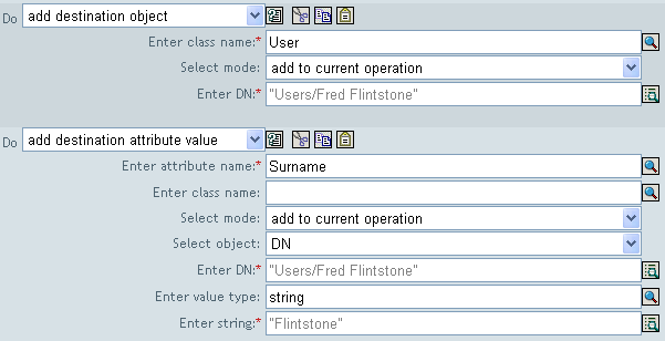 Add Destination Object