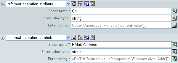 Reformat Operation Attribute