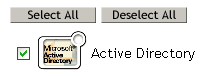 The Active Directory check box