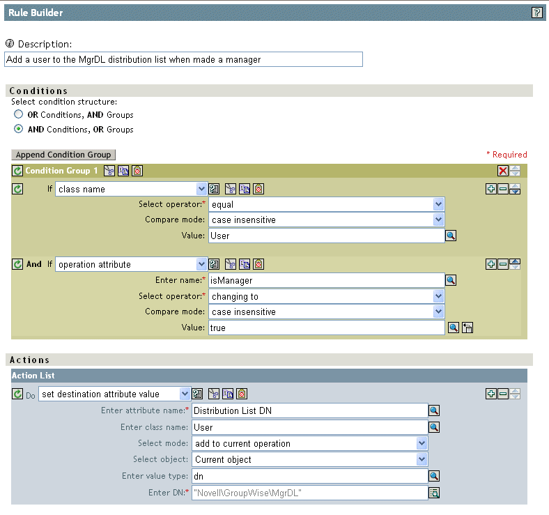 Adding users to distribution lists when they become managers