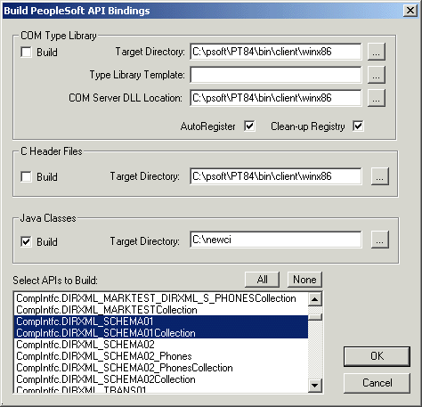 Build PeopleSoft API Bindings