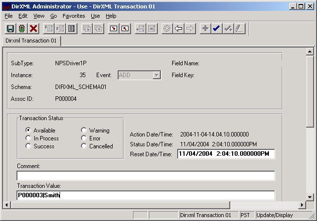 DirXML Transaction01