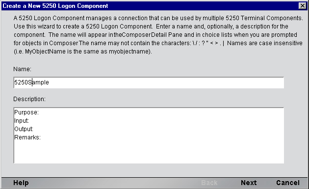 5250Logon Component