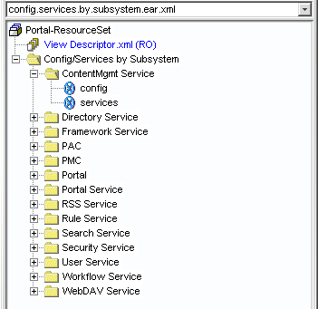 config.services.by.subsystem.ear