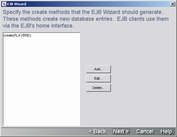 EJBWizardCreateMethods
