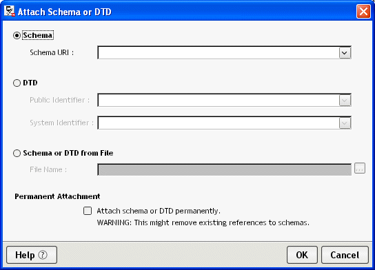 XMLAttachSchema