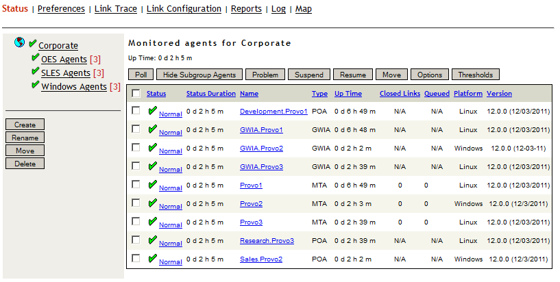 Monitor Agent Web Console on Linux