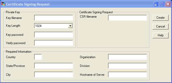 GroupWise Generate CSR utility