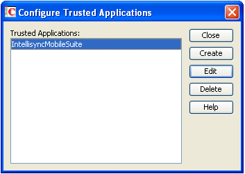 Configure Trusted Applications