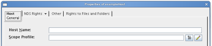 Properties of a Host object