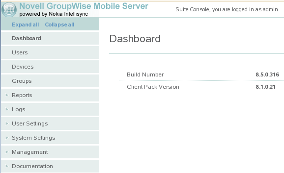 WebAdmin Console