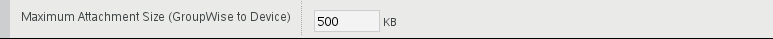 Maximum Attachment Size option