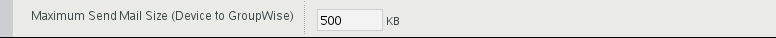 Maximum Send Mail Size option