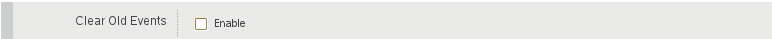 Clear Old Events option