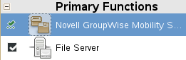 Primary Functions list