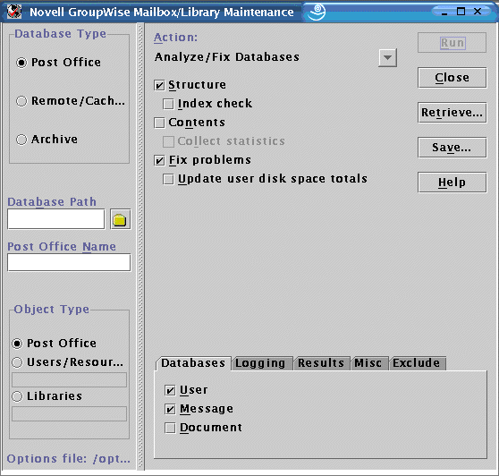 GroupWise Check on Linux