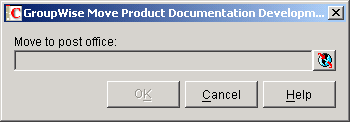 GroupWise Move dialog box