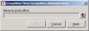 GroupWise Move dialog box