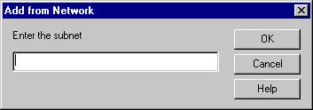 Add from Network dialog box