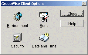 Client Options dialog box